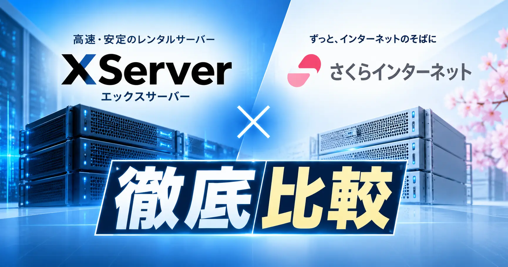 エックスサーバーとさくらインターネットを徹底比較！8項目でわかるおすすめはどっち？